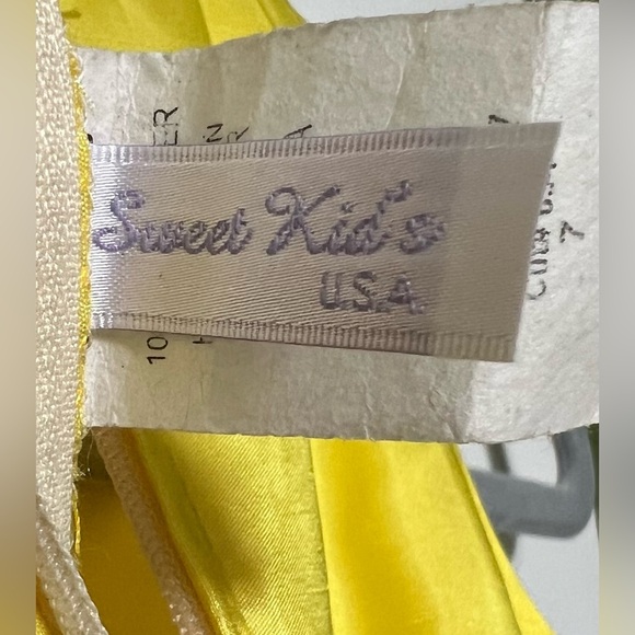 Sweet Kids USA Yellow Rose Dress Girls 7 - Picture 4 of 4